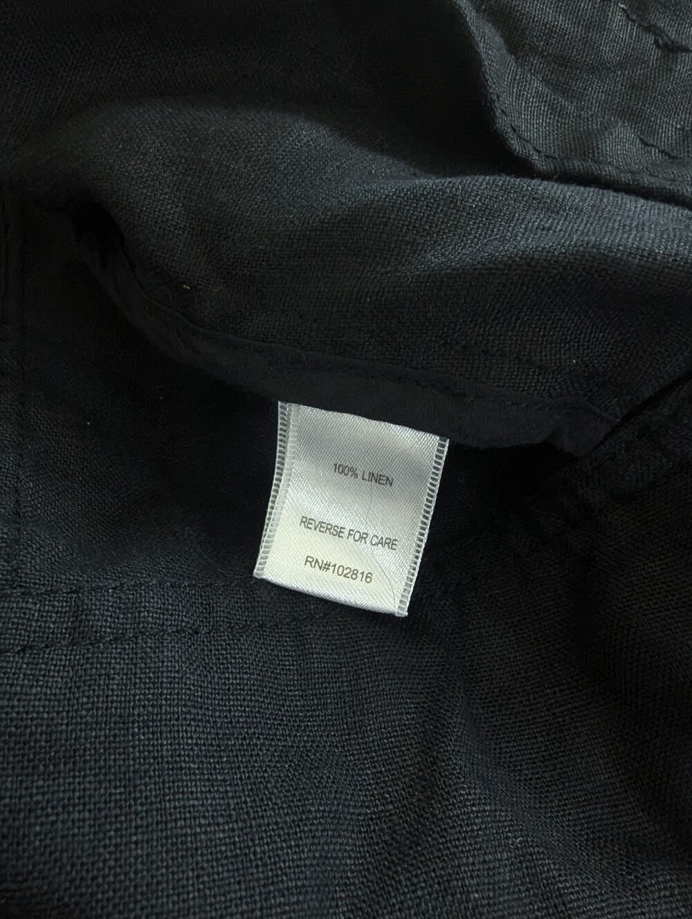 Garnet Hill 100% Linen Lightweight Open Front Drape Jacket - Picture 8 of 9